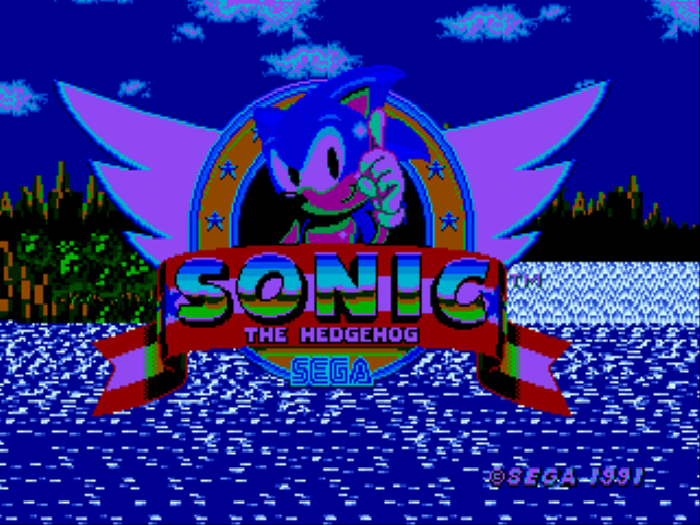 Sonic 1 Megahack - Ultra Edition Title Screen